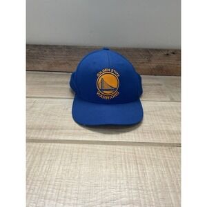 Golden State‎ Warriors 7 NBA Mitchell & Ness Hat Fitted Cap Mens Blue Yellow